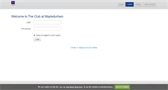 Desktop Screenshot of mapledurhamgolfclub.com
